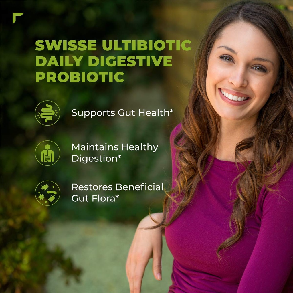 Swisse Ultibiotic Daily Digestive Probiotic, 30 Capsules (7)