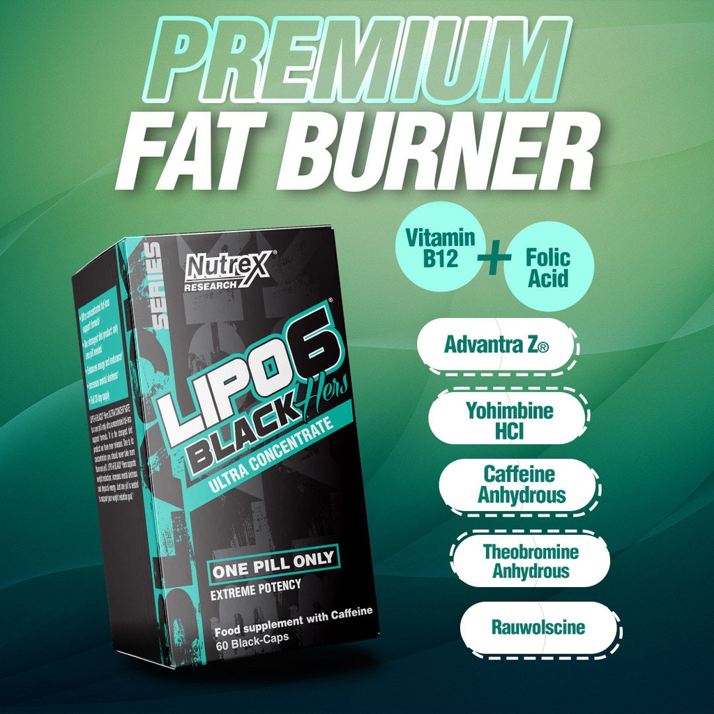 NUTREX LIPO-6 BLACK HERS, 60 CAPSULES (2)