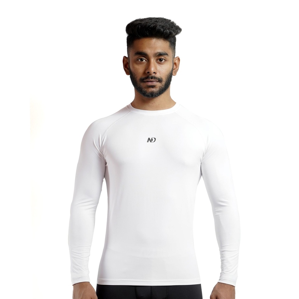 ND Compression Long Sleeve – White (1)