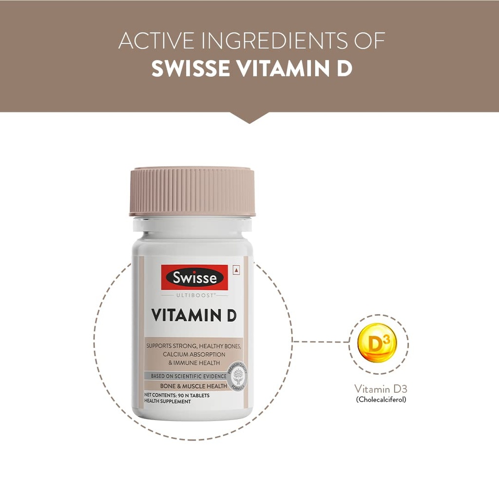 Swisse Ultiboost Vitamin D, 90 Tablets (5)