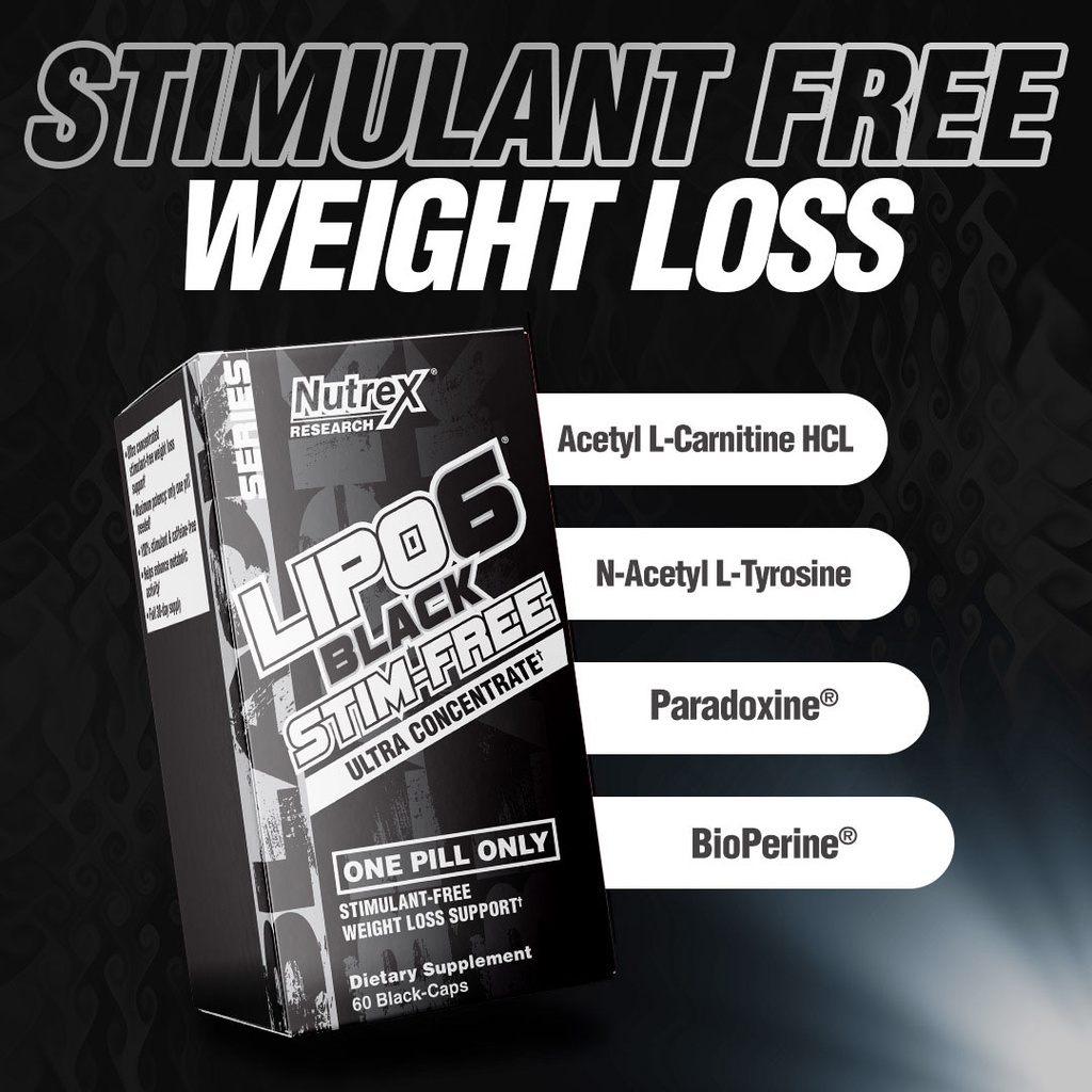 NUTREX LIPO-6 BLACK STIM-FREE UC, 60 CAPSULES (2)
