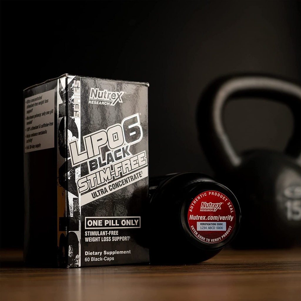 NUTREX LIPO-6 BLACK STIM-FREE UC, 60 CAPSULES (5)