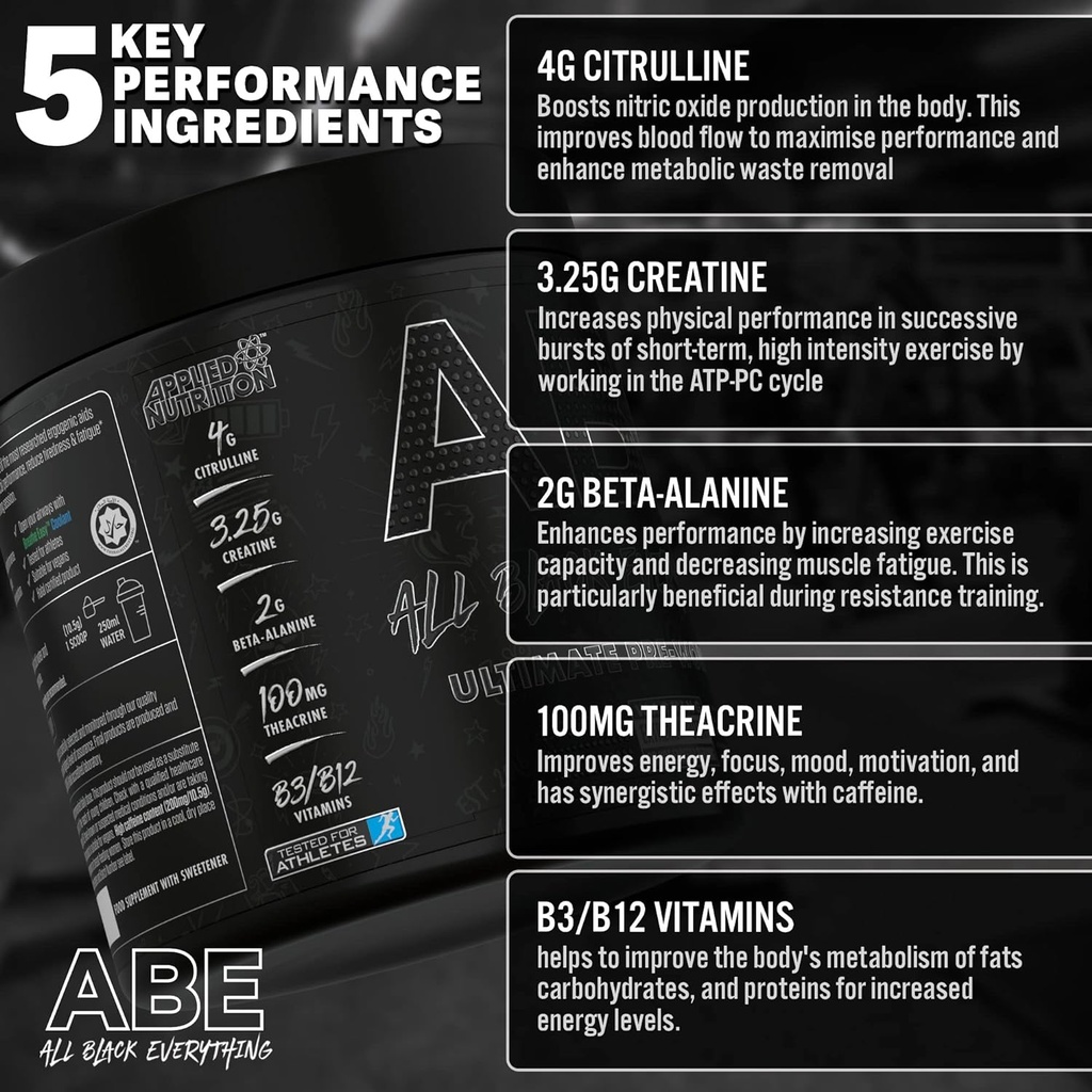 Applied Nutrition ABE Ultimate Pre Workout, Fruit Punch, 30 Serving 2