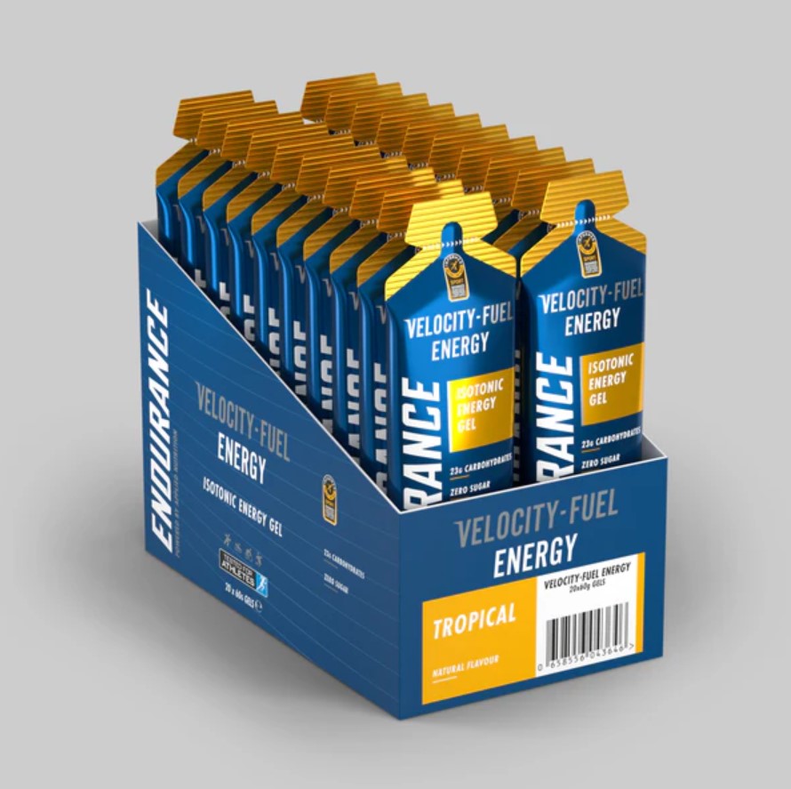 Applied Nutrition Endurance Velocity Fuel Isotonic Enegry Gel, Tropical, 60 Gram (2)