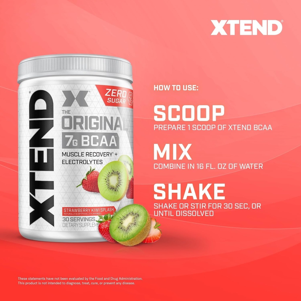 Xtend BCAA, Strawberry Kiwi, 30 Serving (2)