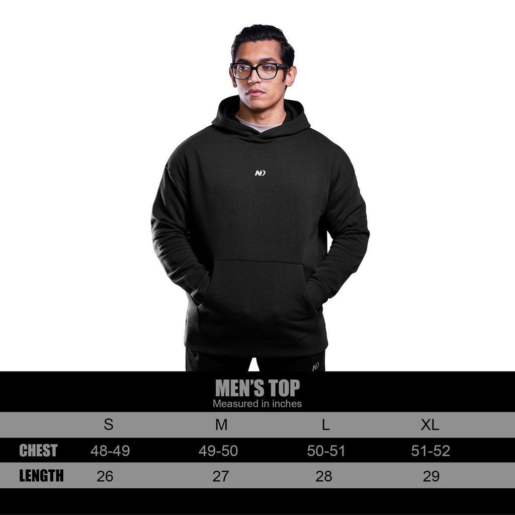 SIZE CHART TOPE – ESSENTIAL HOODIE 2024