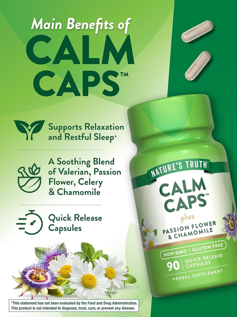 Nature’s Truth Calm Caps, 90 Capsules (4)