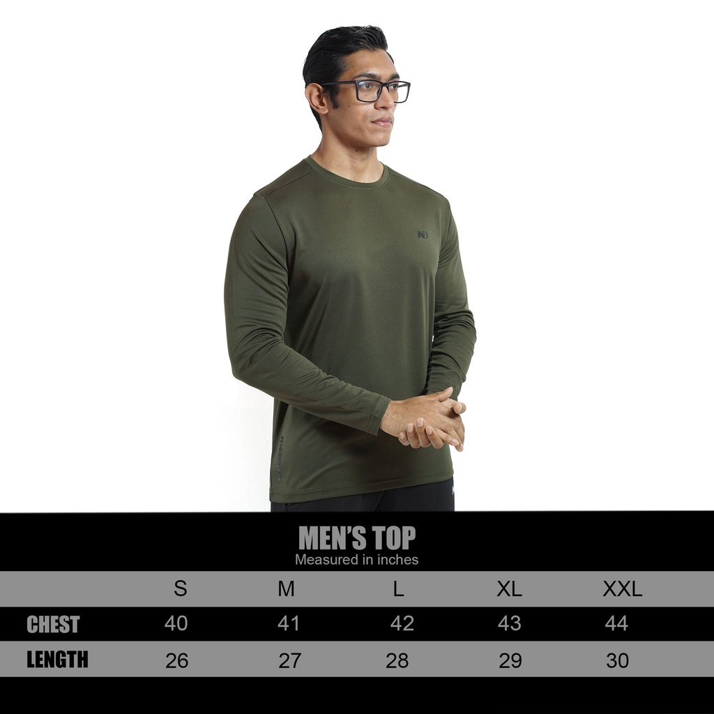 SIZE CHART TOPE ( SOLID LONG SLEEVE)