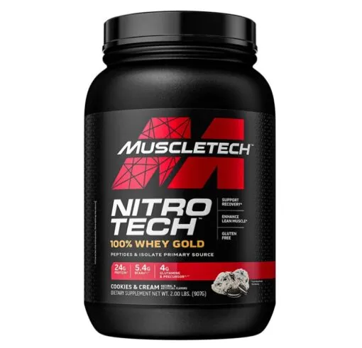 Muscletech Nitrotech Whey Gold (2 Lbs, Cookies & Cream)