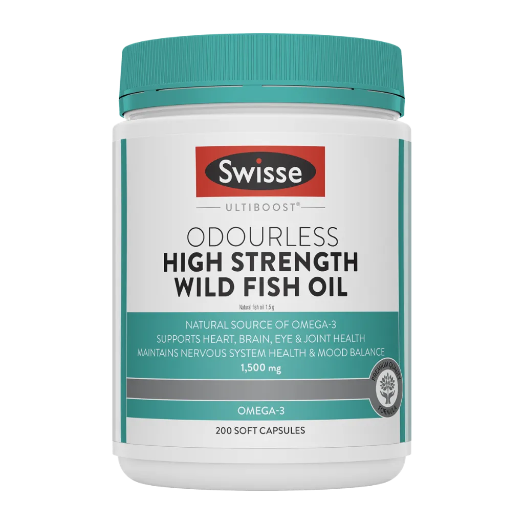 [SWS018] Swisse Ultiboost Odourless Wild Fish Oil (90 Capsules)