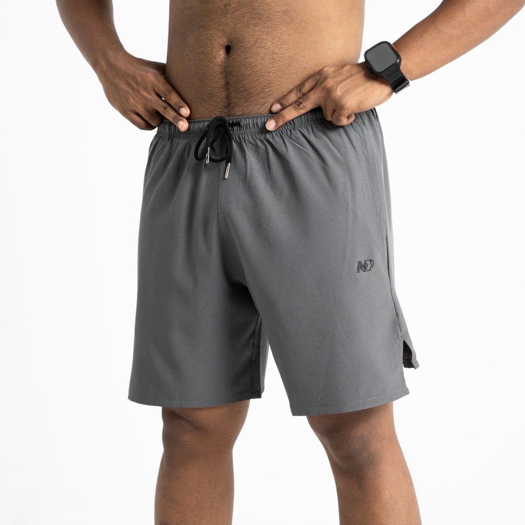[STR2I1GS] ND Stride 7″ 2 in 1 Shorts (S, Grey)