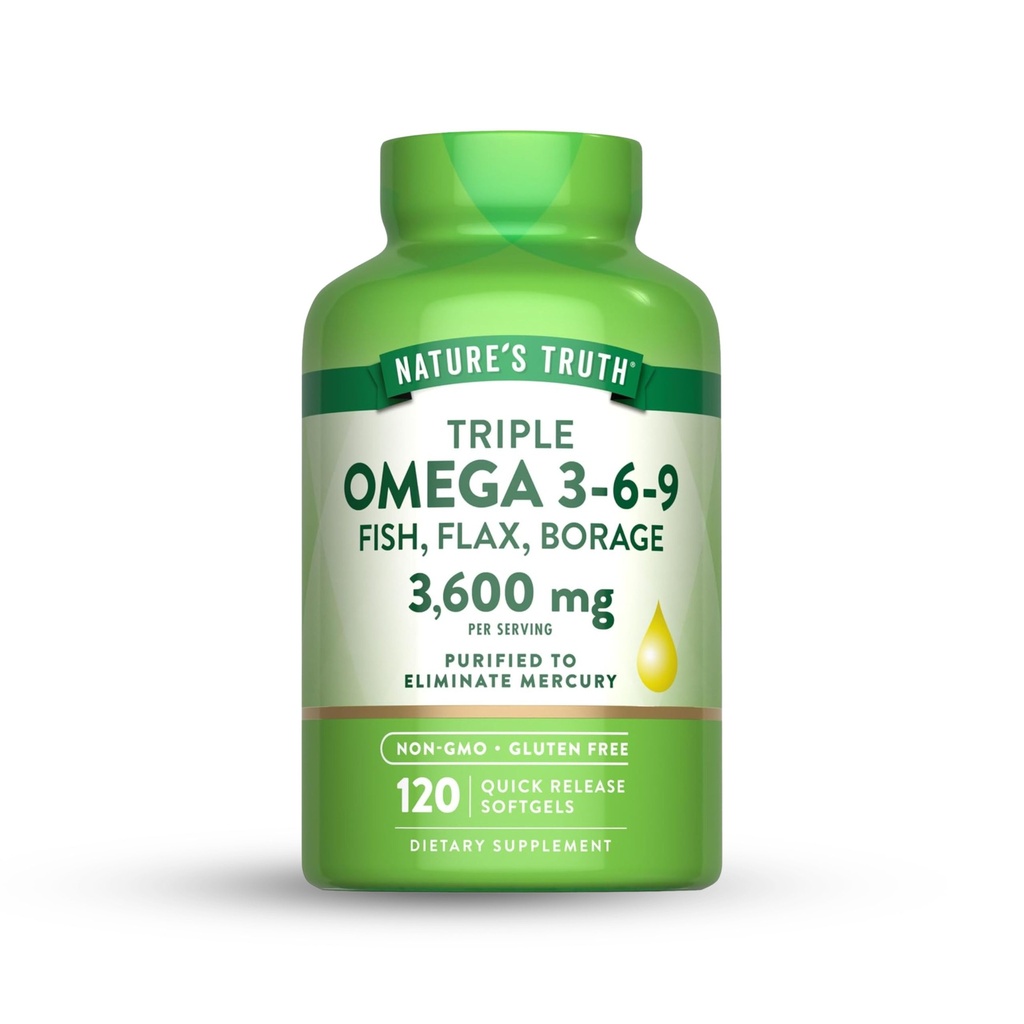 [NT014] Nature's Truth 3600mg Omega 3-6-9