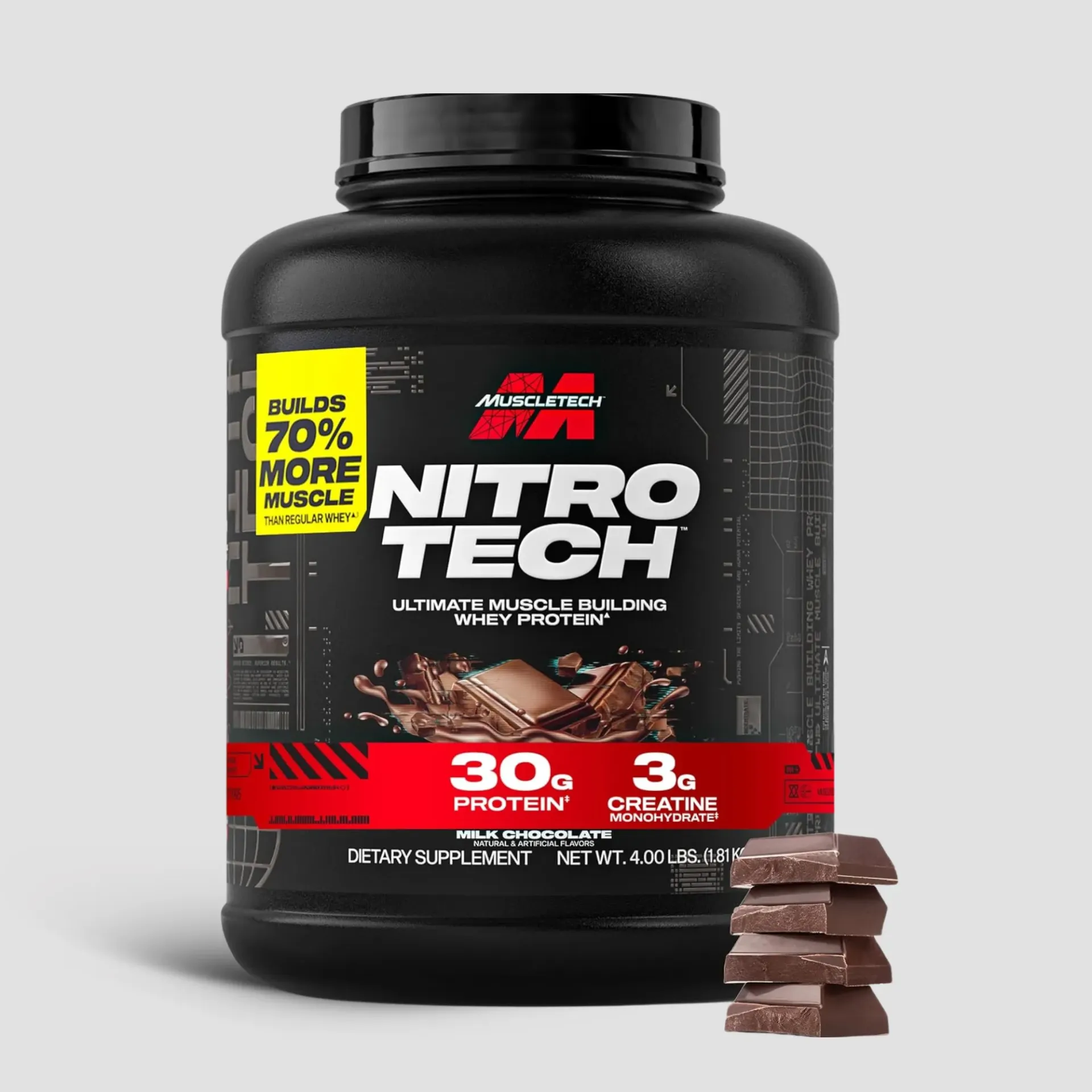 Muscletech Nitrotech Protein (2 LBS, Chocolate)
