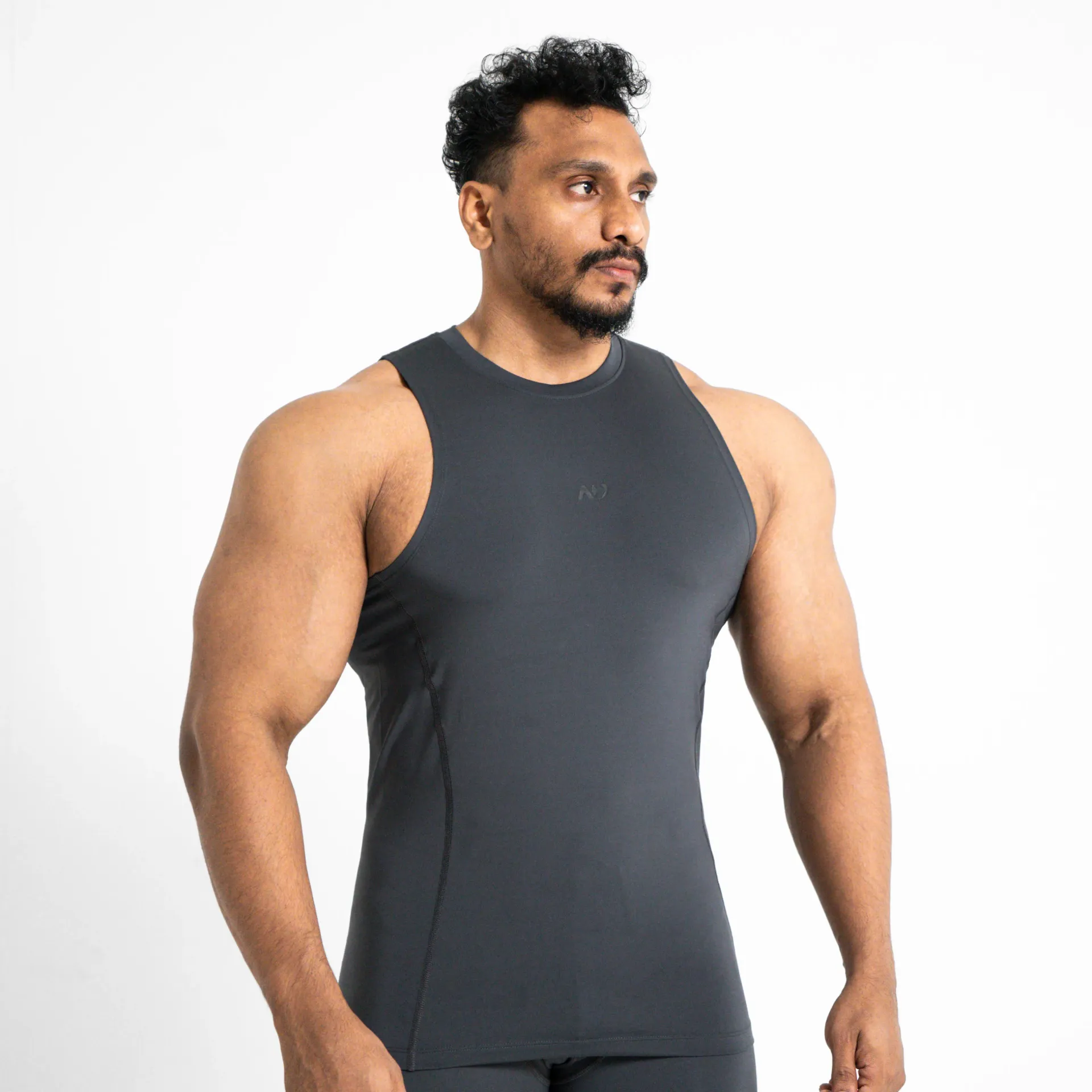 [CORTP-GS] ND Compression Tank-Top (S, Grey)