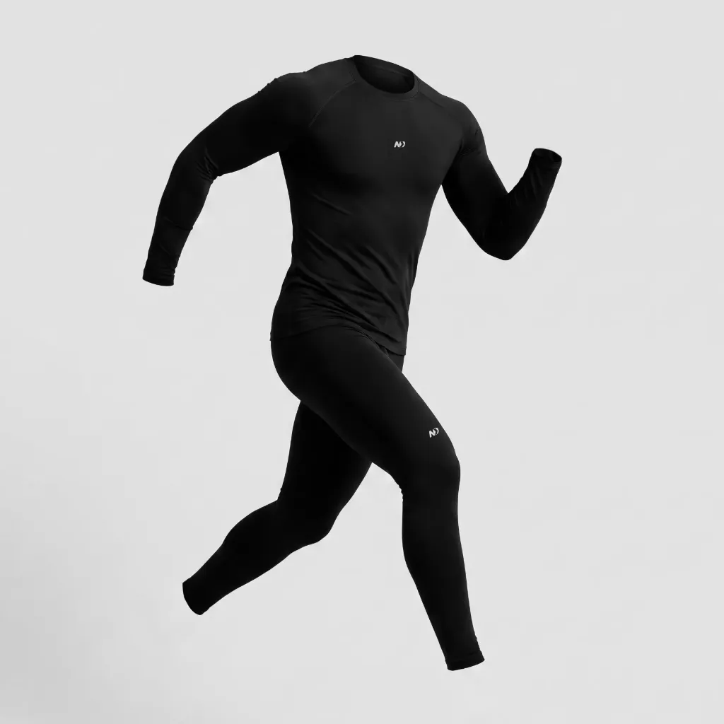 Compression Long Sleeve & Leggings – Black